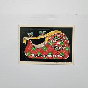 🪰Vintage 1973 Wacky Packages Sticker "Botch Tape" Rare Trading Card Collectible